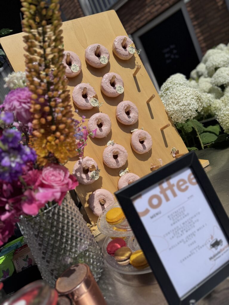 koffie catering bruiloft sfeervol buiten